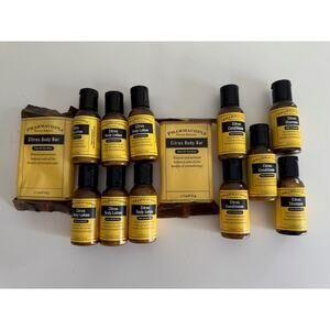 Pharmacopia Citrus Body Bar Soap Lotion Shampoo & Conditioner- Travel Size Lot